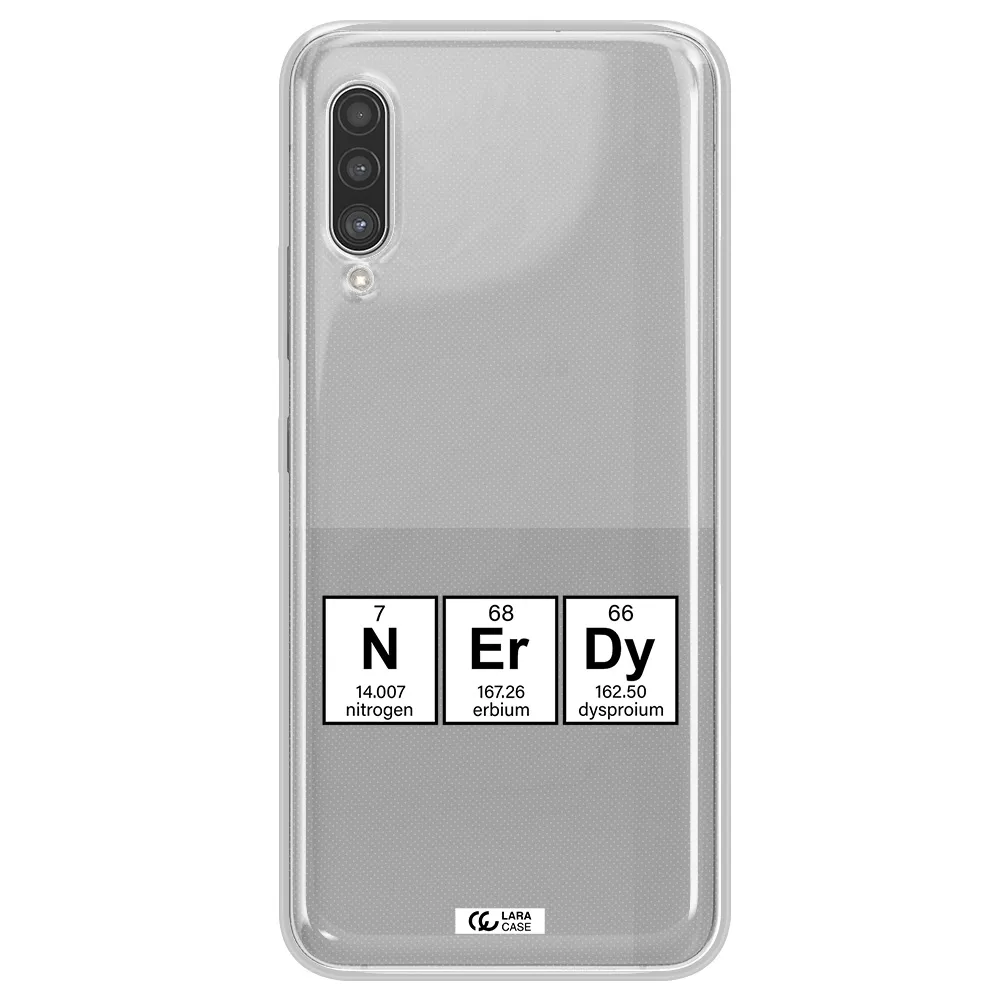 a group of periodic table symbols Samsung A90 Clear TPU Case