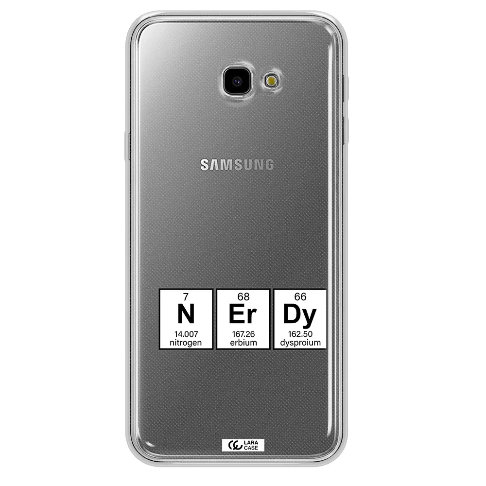 a group of periodic table symbols Samsung J4 Plus Clear TPU Case