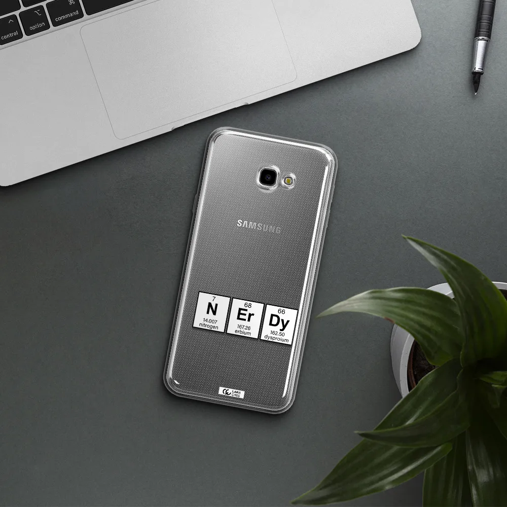 a group of periodic table symbols Samsung J4 Plus Clear TPU Case