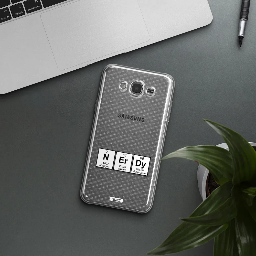 a group of periodic table symbols Samsung J7 2015 Clear TPU Case