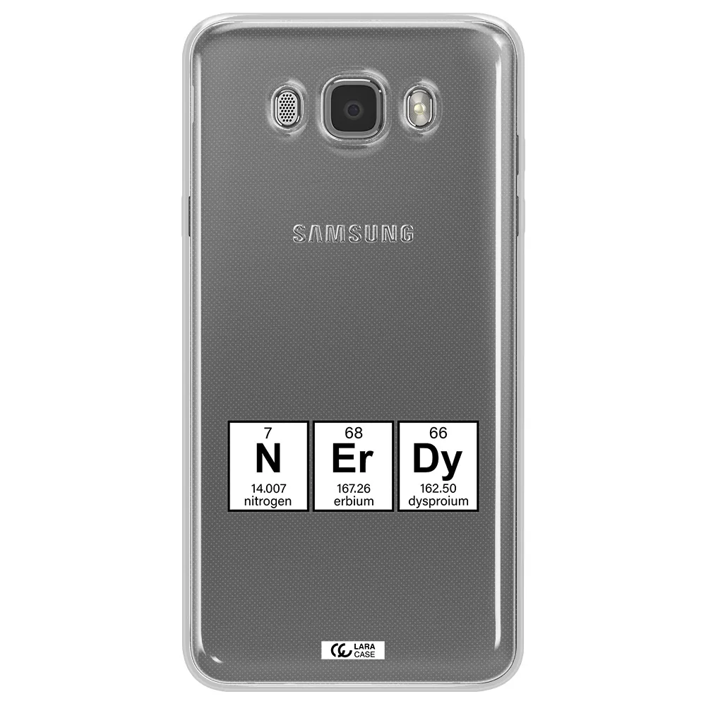 a group of periodic table symbols Samsung J7 2016 Clear TPU Case