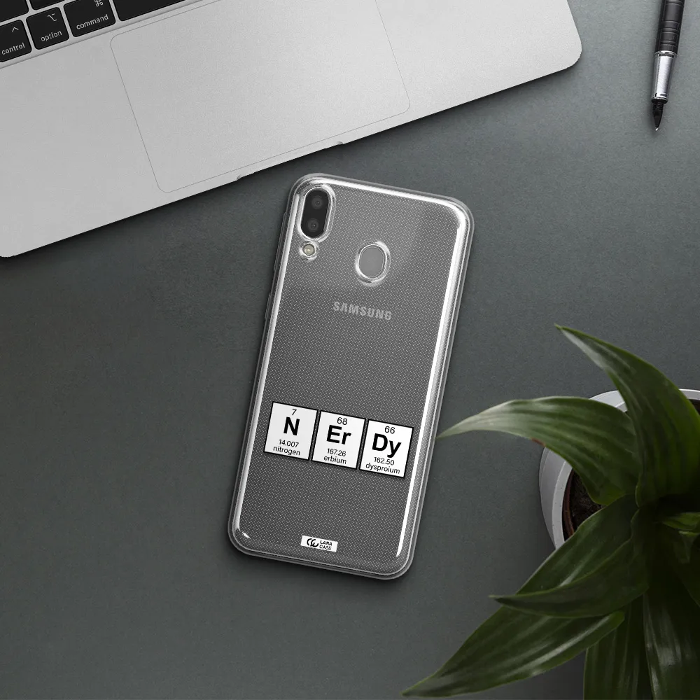 a group of periodic table symbols Samsung M20 Clear TPU Case