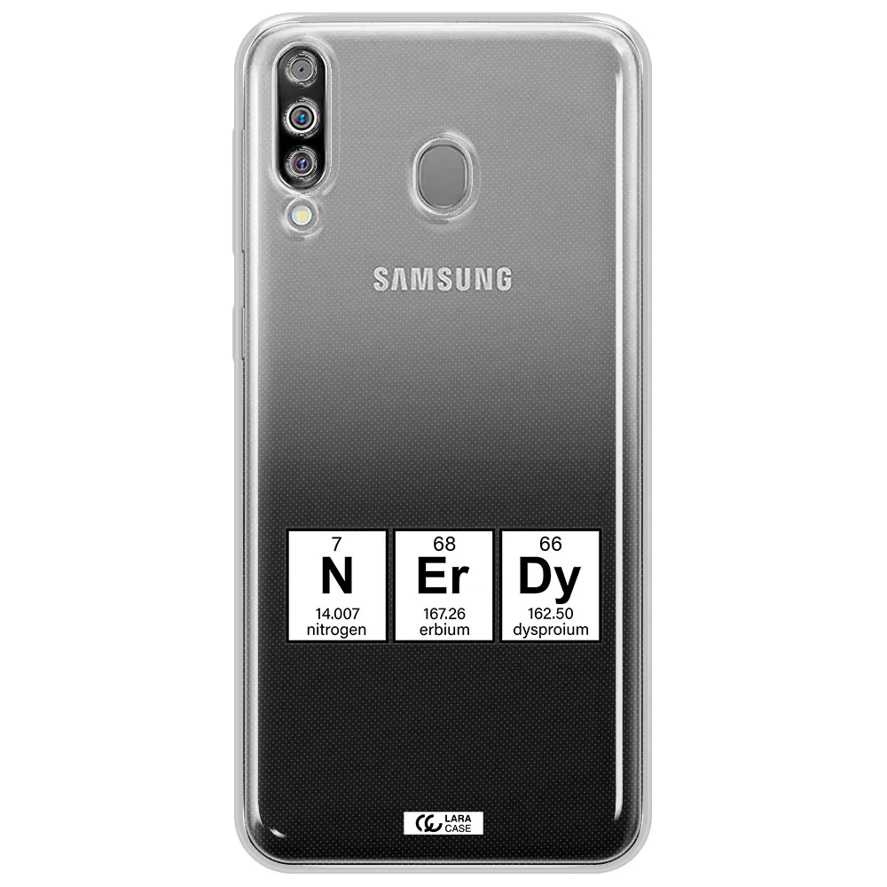 a group of periodic table symbols Samsung M30 Clear TPU Case