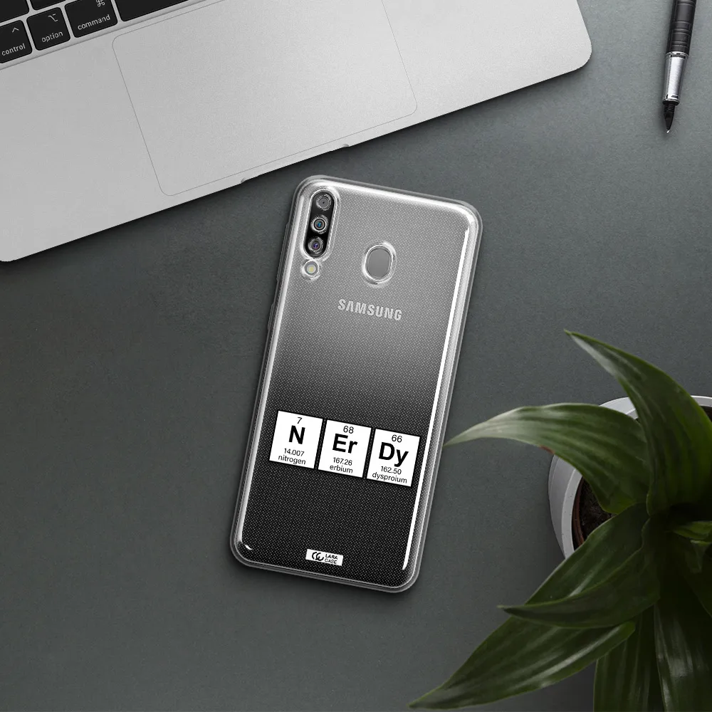 a group of periodic table symbols Samsung M30 Clear TPU Case