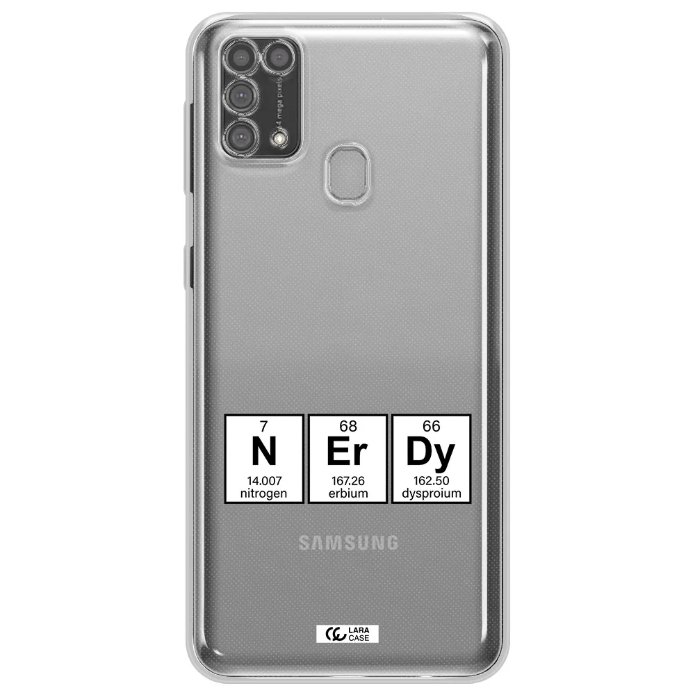 a group of periodic table symbols Samsung M31 Clear TPU Case