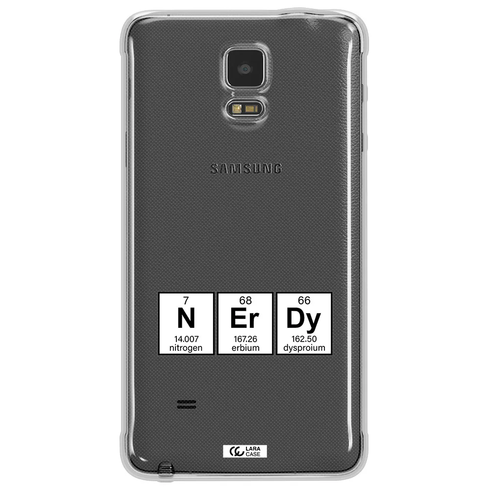 a group of periodic table symbols Samsung Note 4 Clear TPU Case