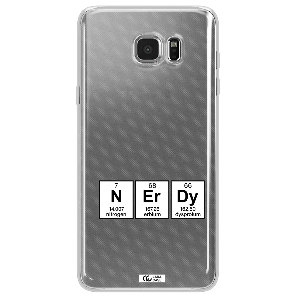 a group of periodic table symbols Samsung Note 5 Clear TPU Case