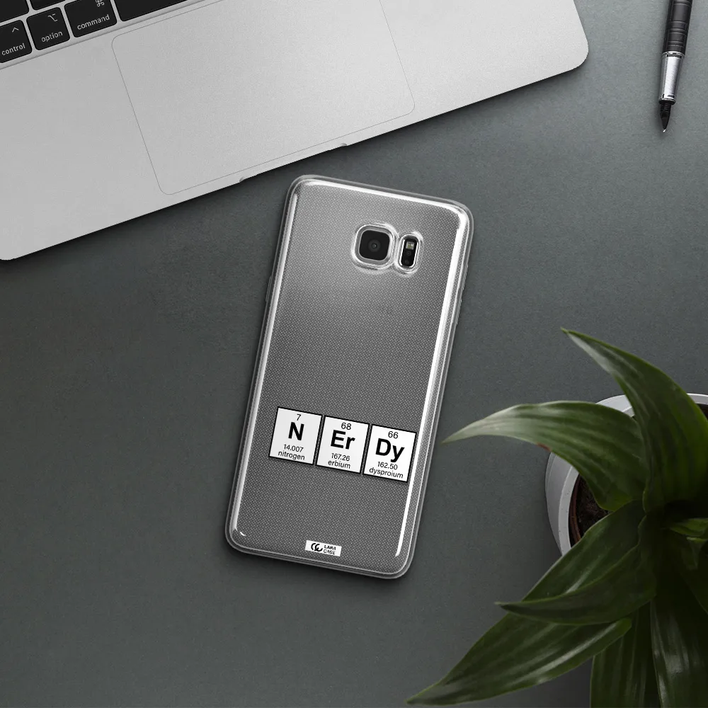 a group of periodic table symbols Samsung Note 5 Clear TPU Case