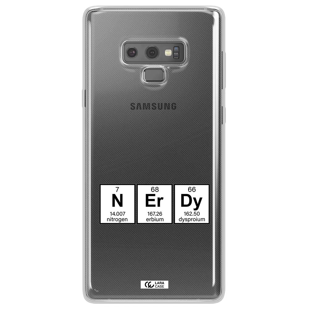 a group of periodic table symbols Samsung Note 9 Clear TPU Case