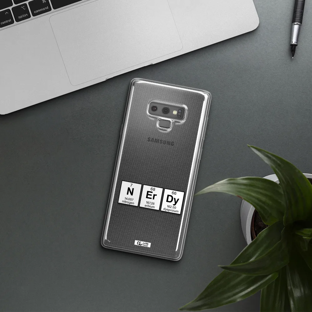 a group of periodic table symbols Samsung Note 9 Clear TPU Case