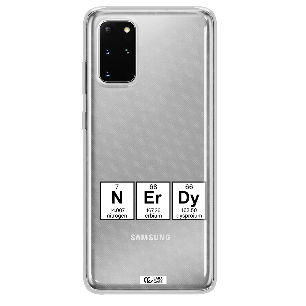 a group of periodic table symbols Samsung S 20 Plus Clear TPU Case