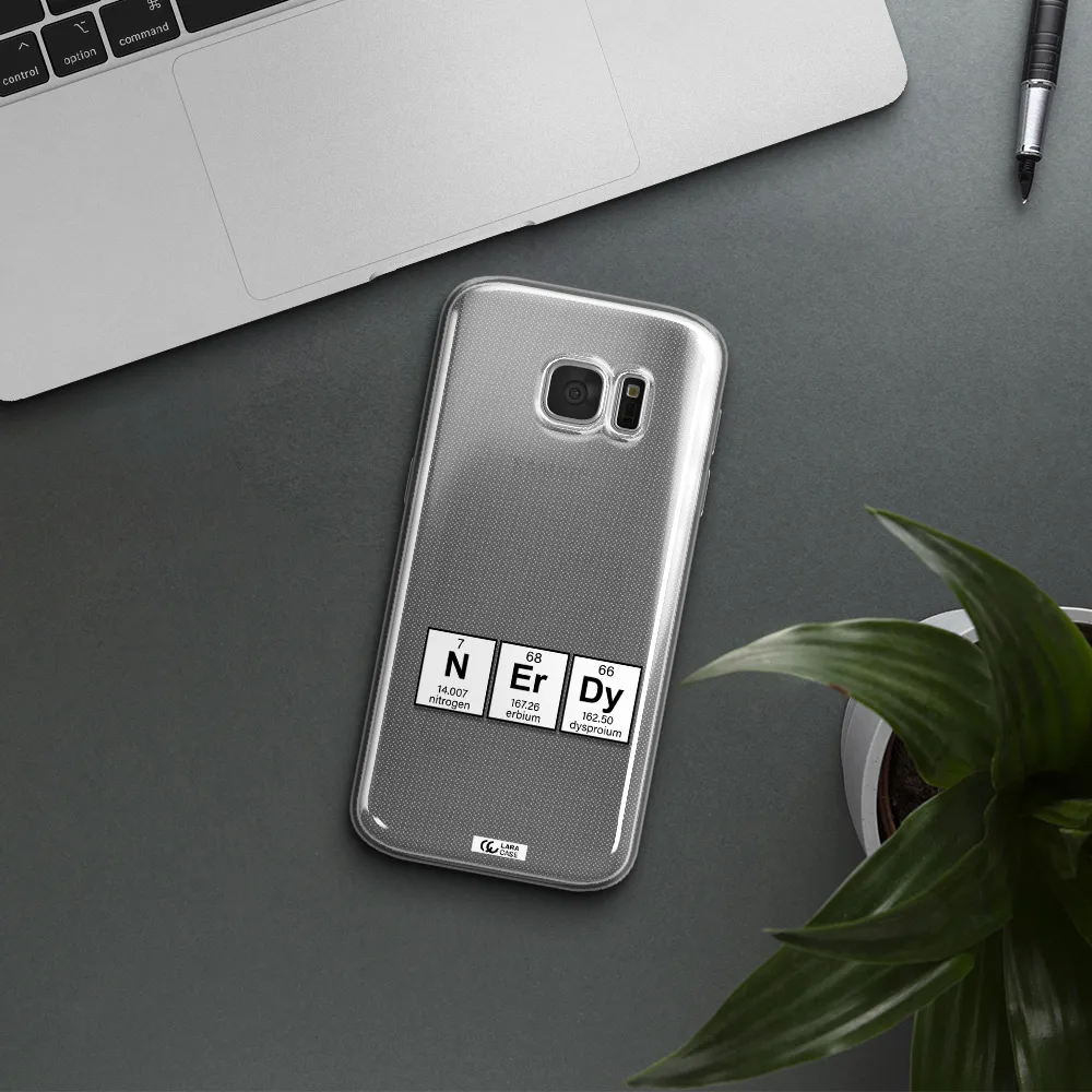 a group of periodic table symbols Samsung S 7 Clear TPU Case