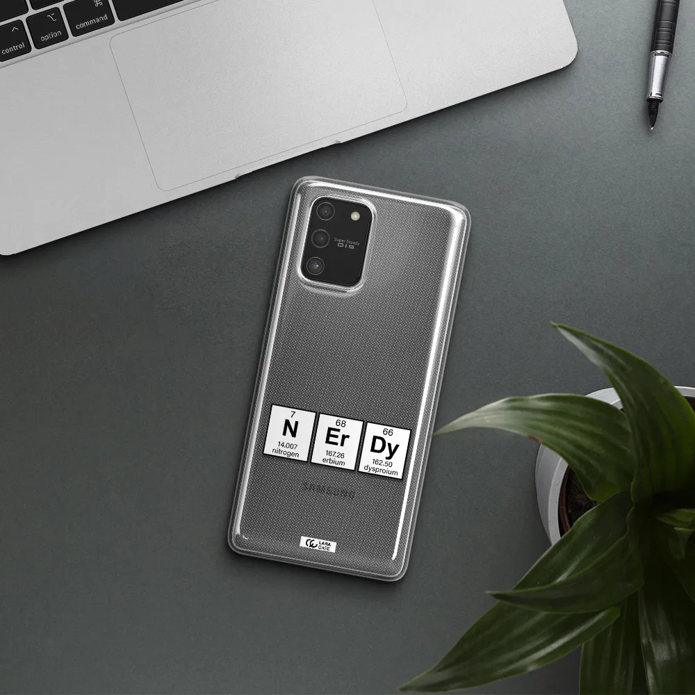 a group of periodic table symbols Samsung S10 Lite Clear TPU Case