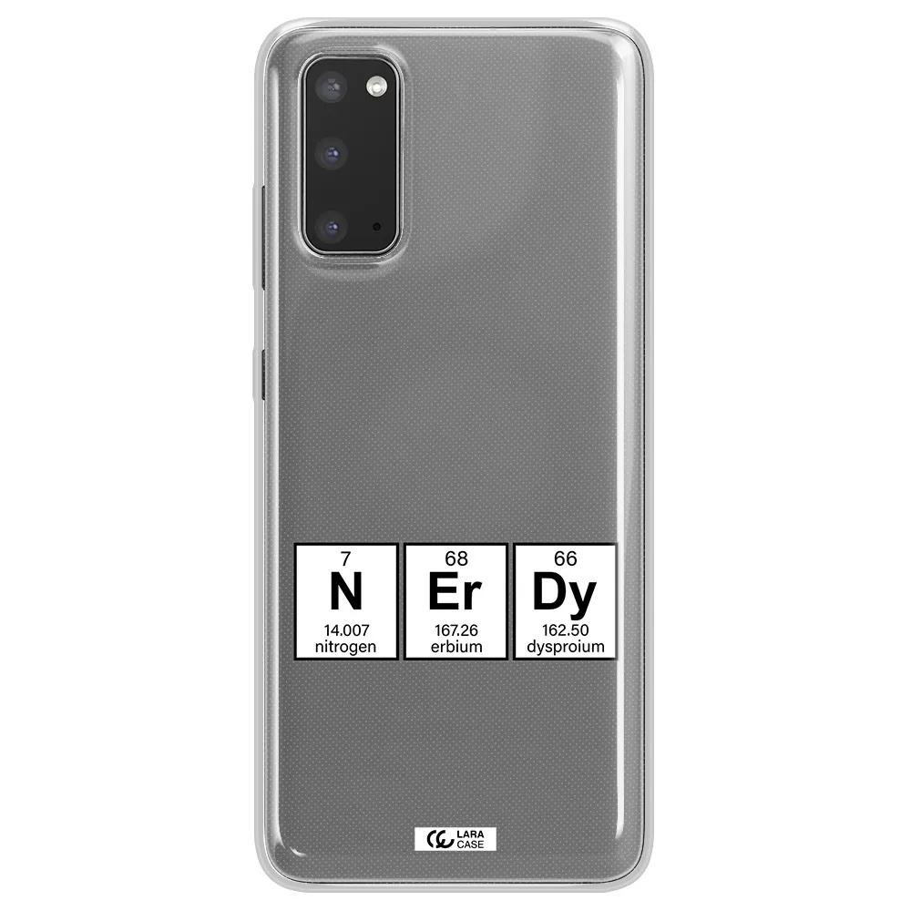 a group of periodic table symbols Samsung S20 Clear TPU Case