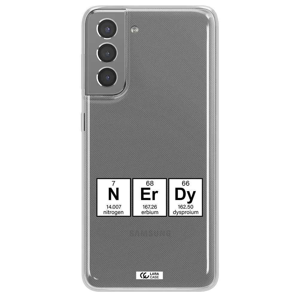 a group of periodic table symbols Samsung S21 Clear TPU Case
