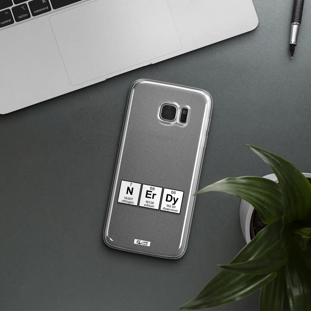 a group of periodic table symbols Samsung S7 Edge Clear TPU Case
