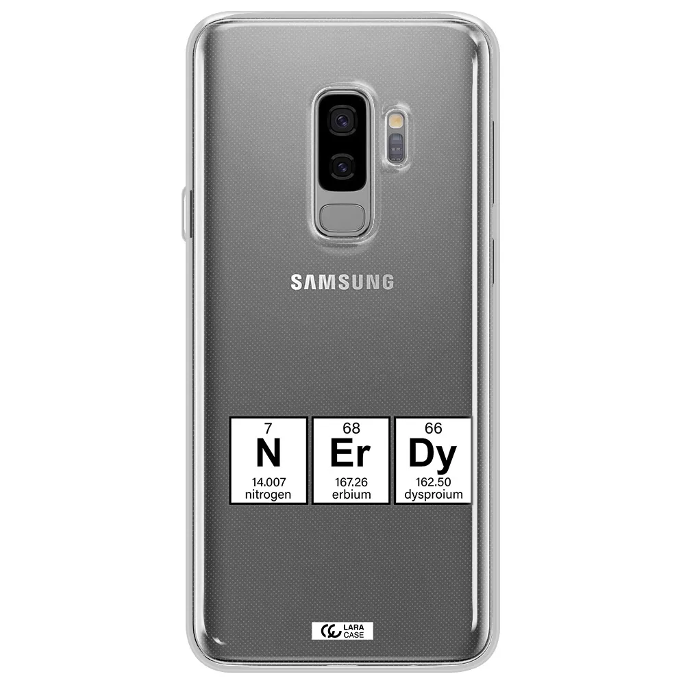 a group of periodic table symbols Samsung S9 Plus Clear TPU Case