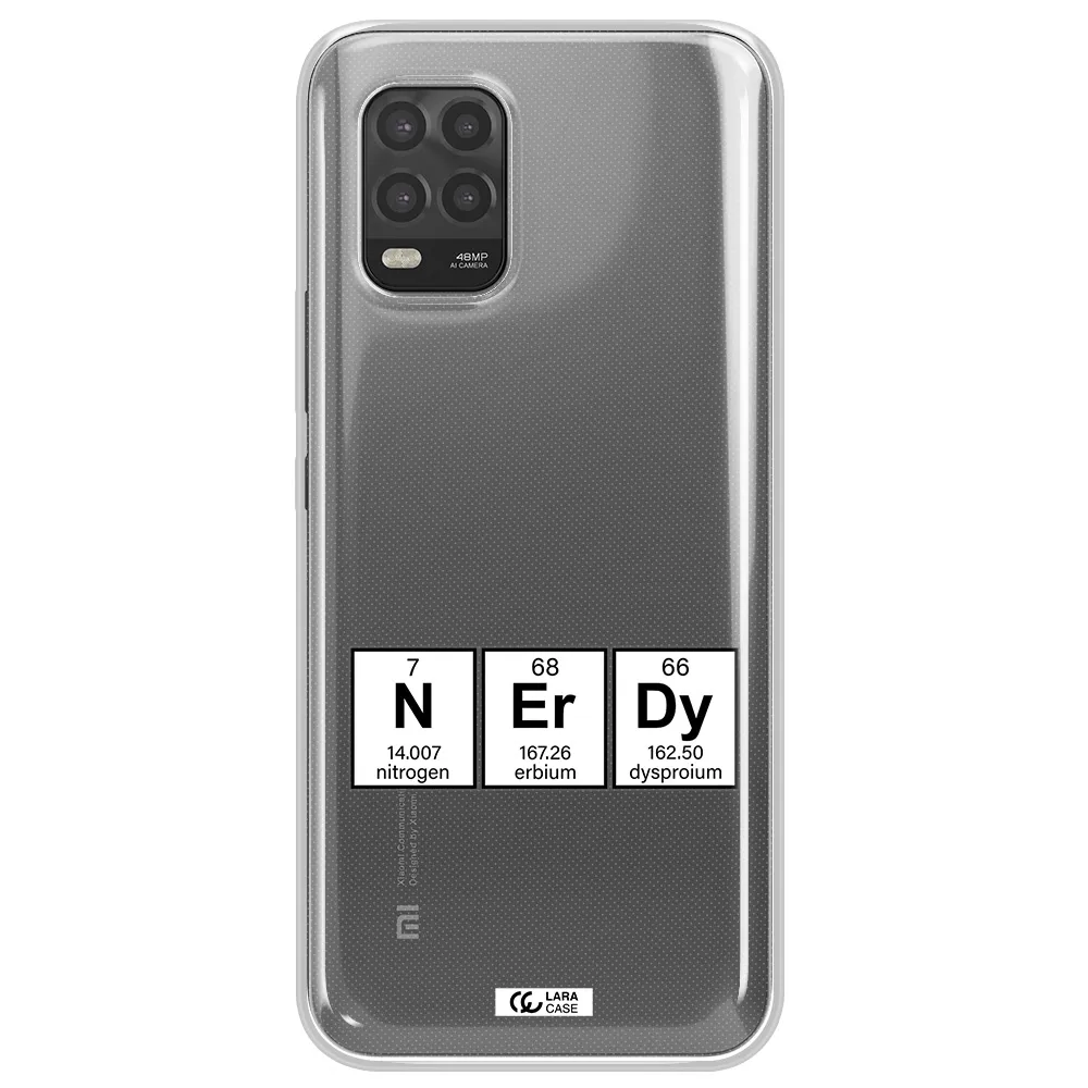 a group of periodic table symbols Xiaomi Mi 10 Lite Clear TPU Case