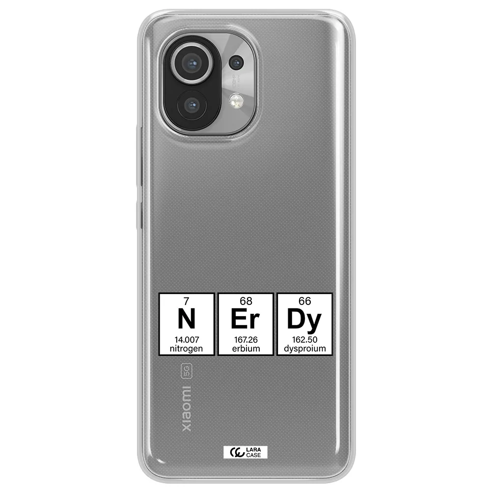 a group of periodic table symbols Xiaomi Mi 11 Clear TPU Case