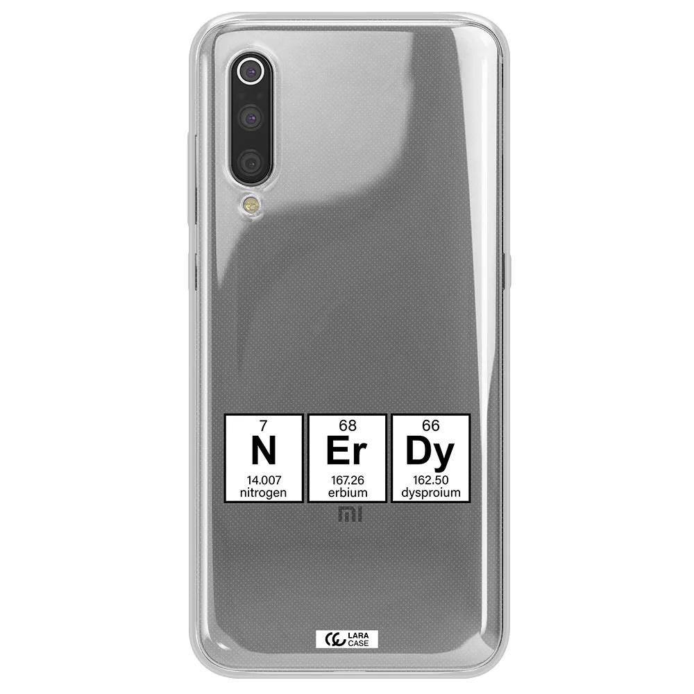 a group of periodic table symbols Xiaomi Mi 9 Clear TPU Case