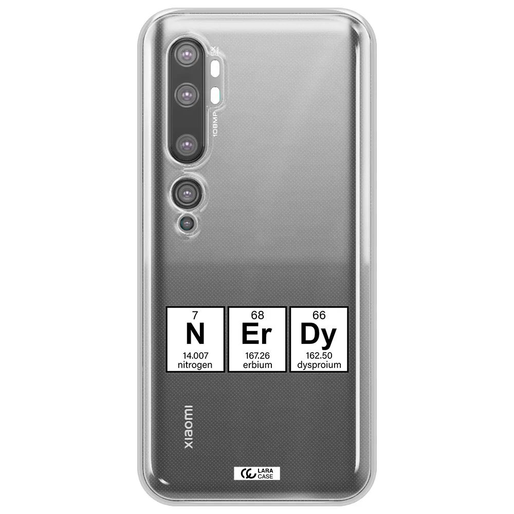 a group of periodic table symbols Xiaomi Mi Note 10 Clear TPU Case