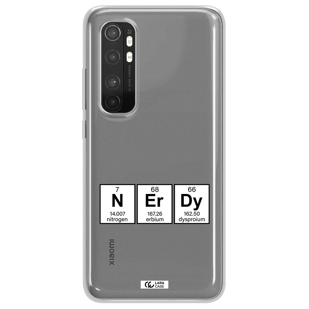 a group of periodic table symbols Xiaomi Mi Note 10 Lite Clear TPU Case