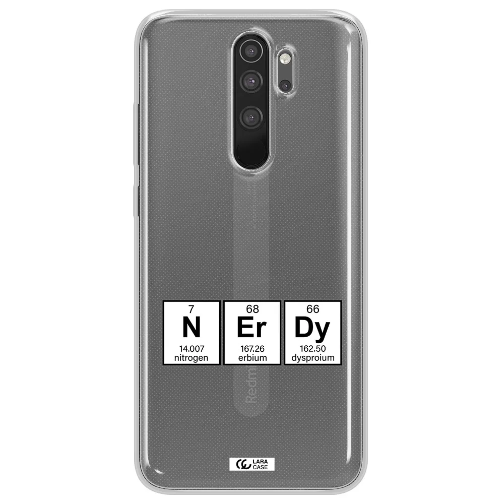 a group of periodic table symbols Xiaomi Note 8 Pro Clear TPU Case