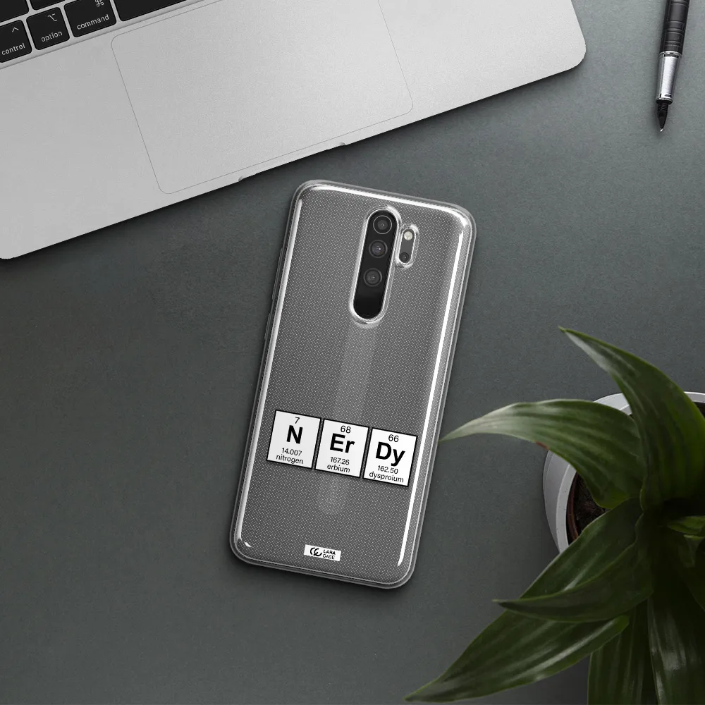 a group of periodic table symbols Xiaomi Note 8 Pro Clear TPU Case