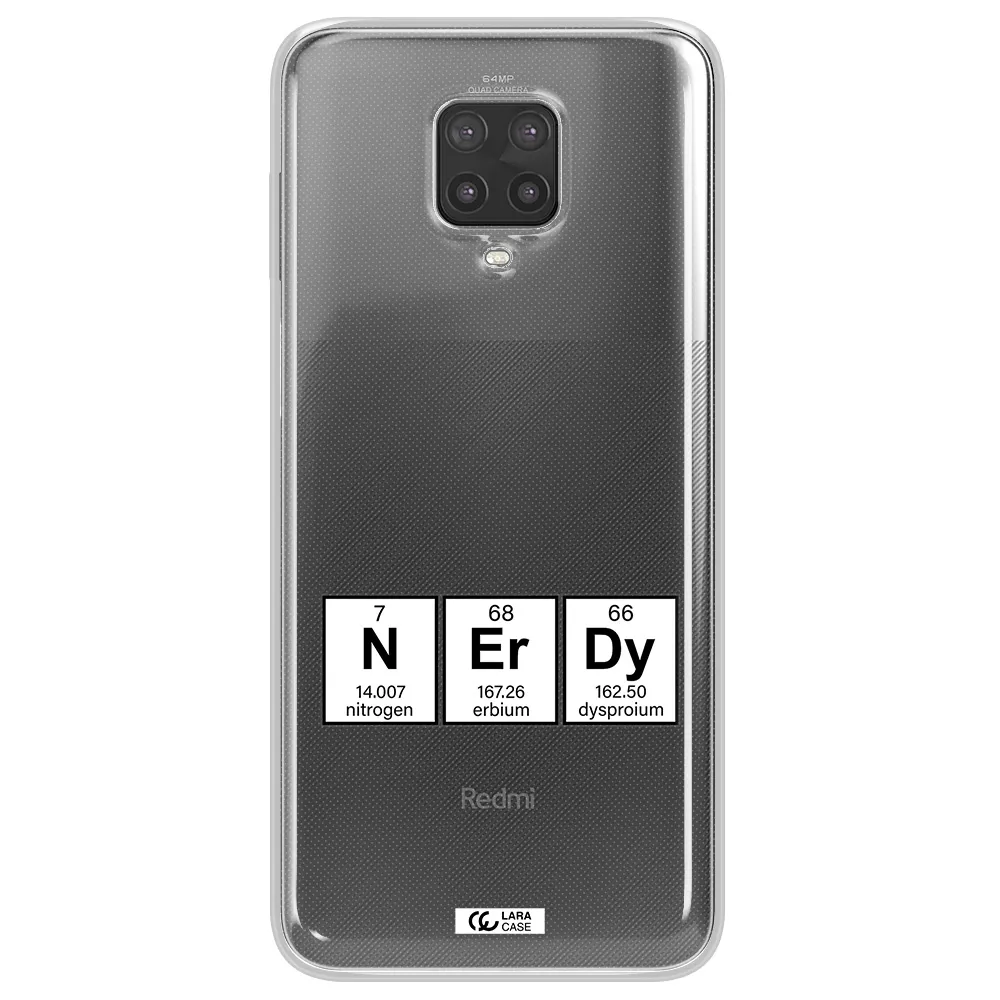 a group of periodic table symbols Xiaomi Note 9 Pro Clear TPU Case