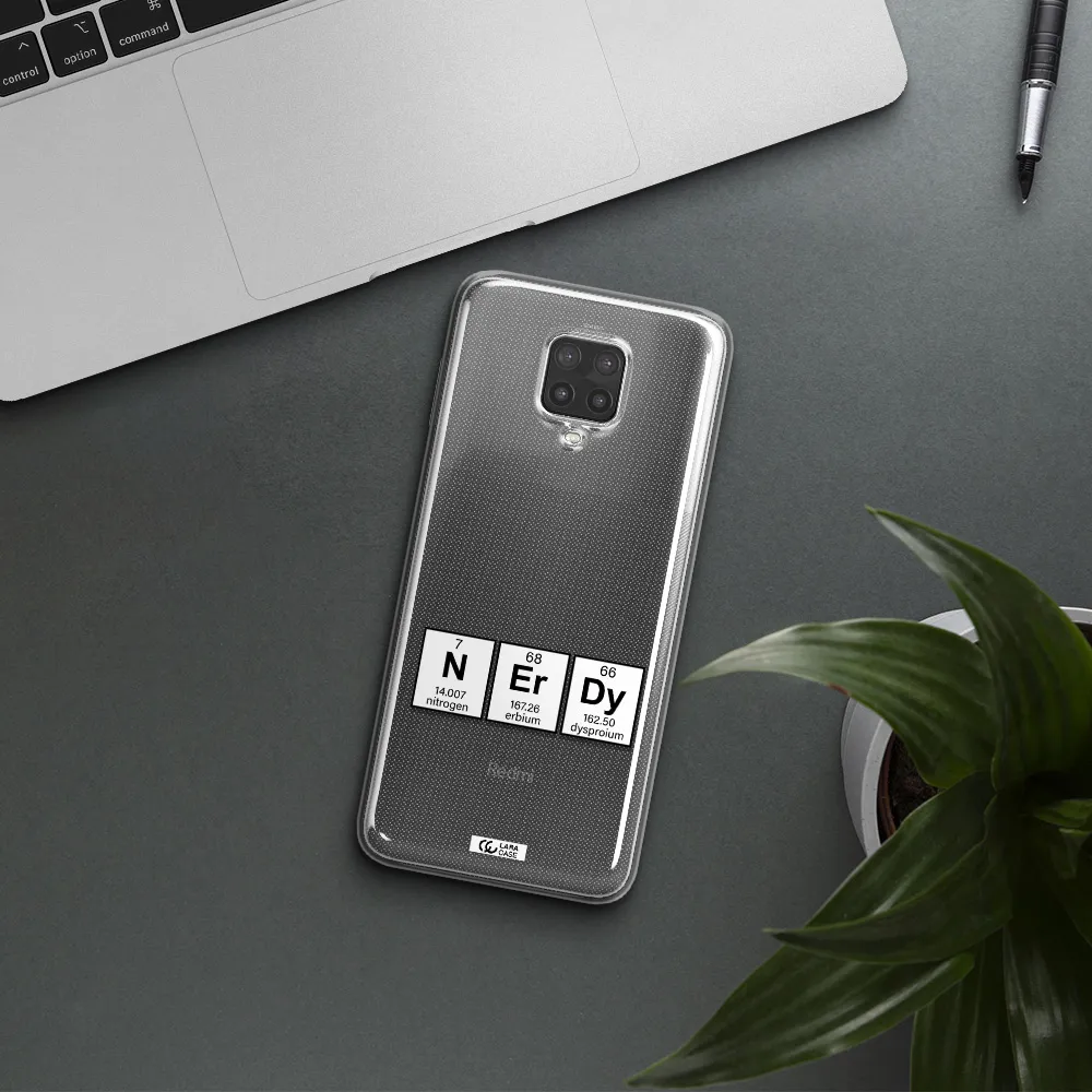 a group of periodic table symbols Xiaomi Note 9 Pro Clear TPU Case