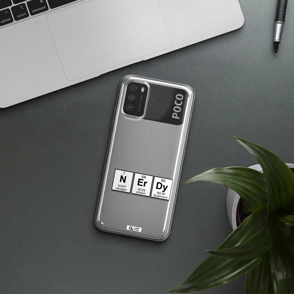 a group of periodic table symbols Xiaomi Poco M3 Clear TPU Case