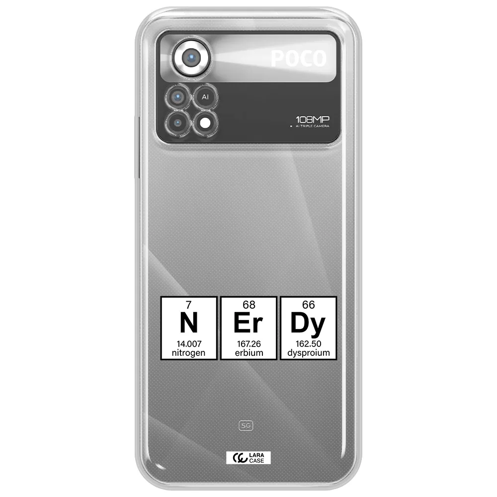 a group of periodic table symbols Xiaomi Poco X4 Pro Clear TPU Case