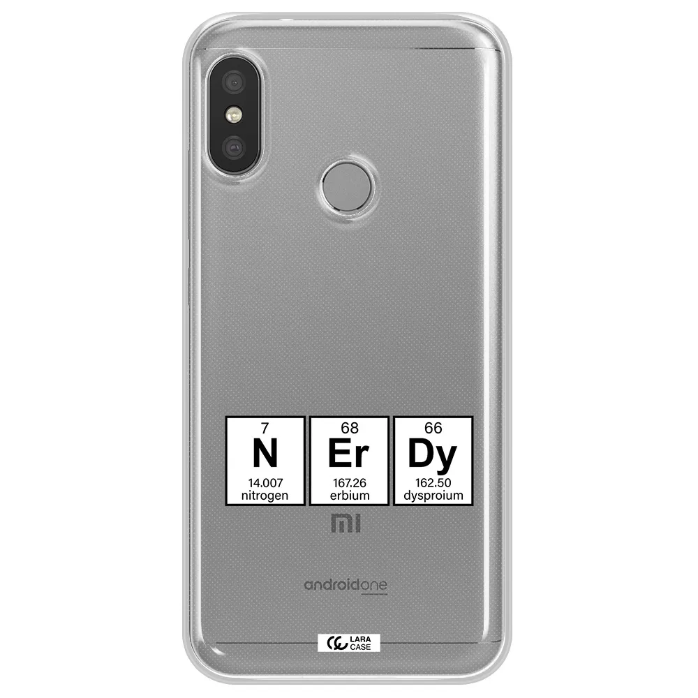 a group of periodic table symbols Xiaomi Redmi 6 Pro Clear TPU Case