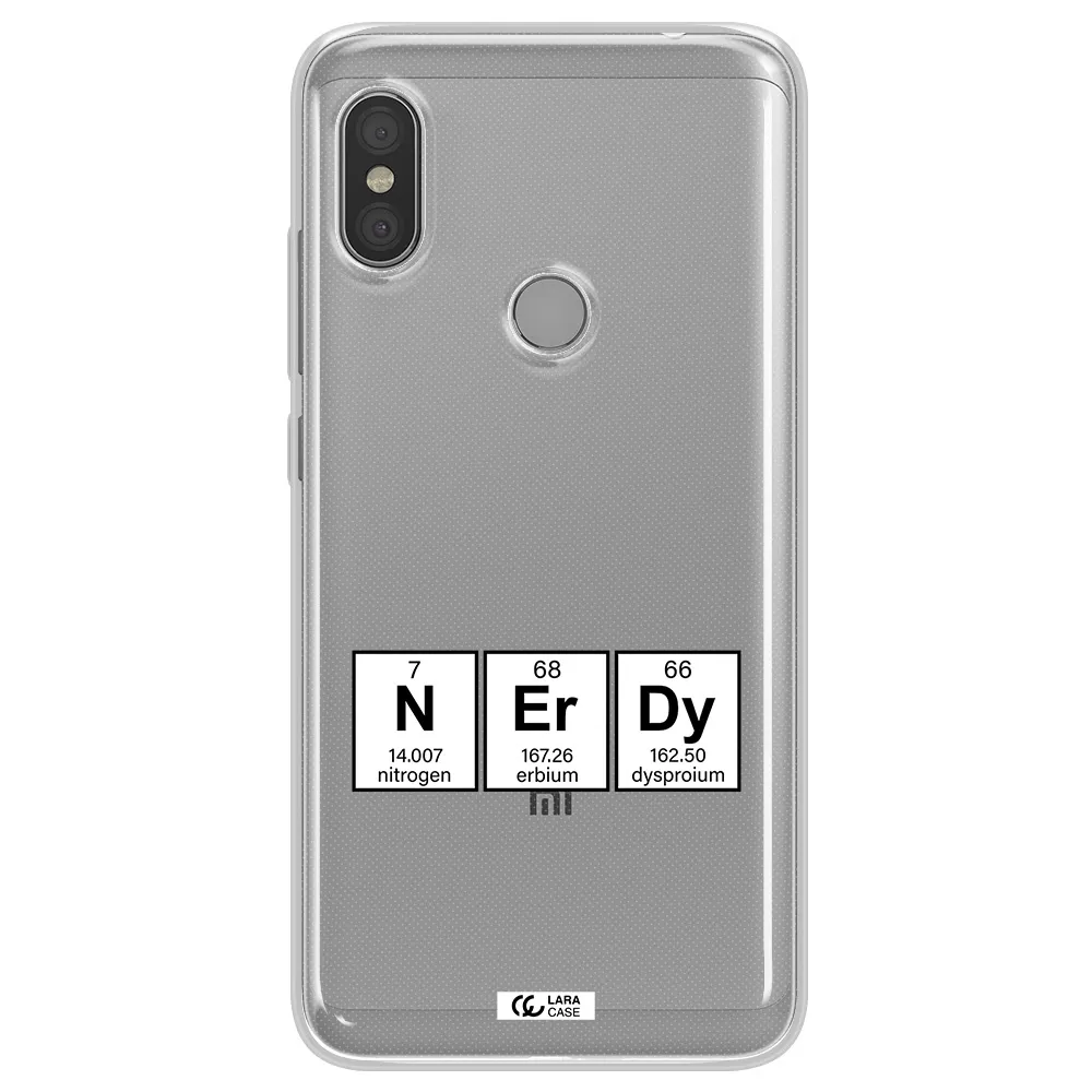 a group of periodic table symbols Xiaomi Redmi Note 6 Pro Clear TPU Case