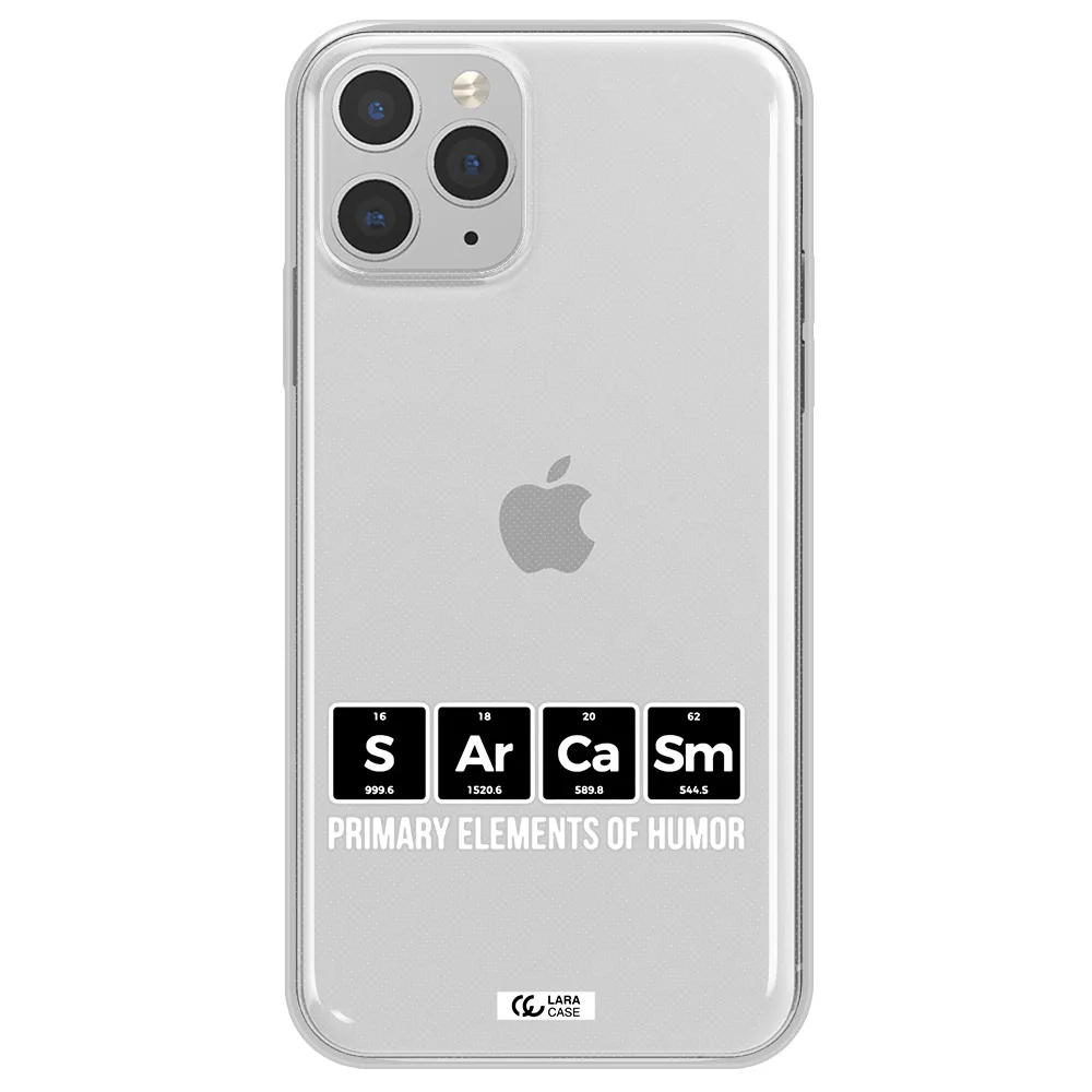 a group of black square letters with white text Apple iPhone 11 pro Clear TPU Case