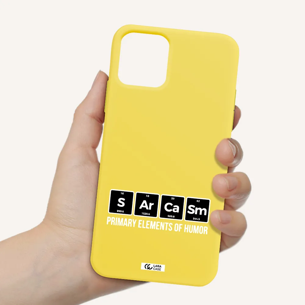 a group of black square letters with white text Apple iPhone 11 pro max Silicone canary yellow Case