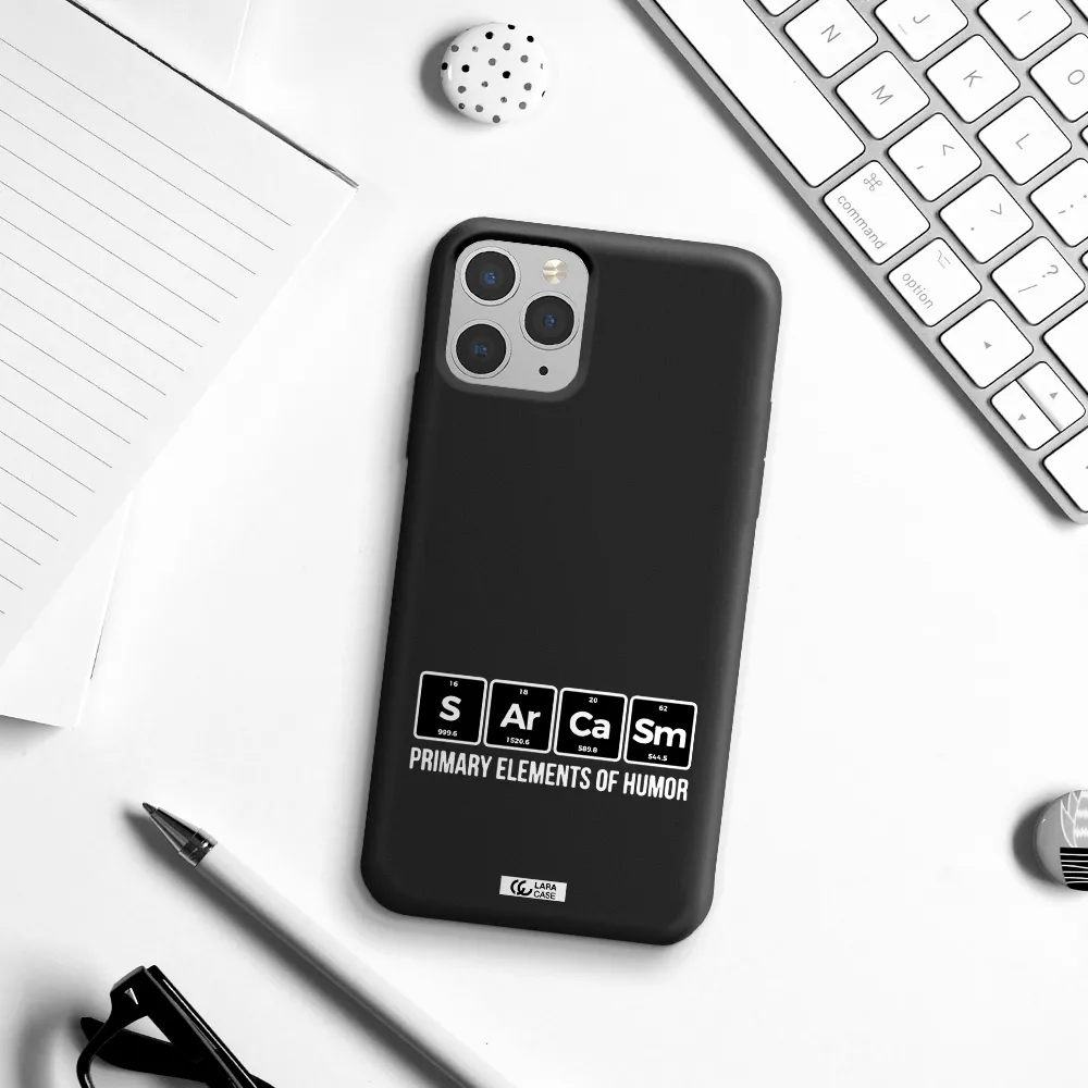 a group of black square letters with white text Apple iPhone 11 pro Silicone black Case