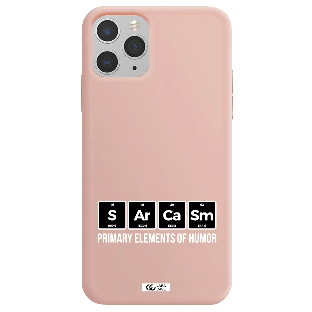 a group of black square letters with white text Apple iPhone 11 pro Silicone pastel pink Case
