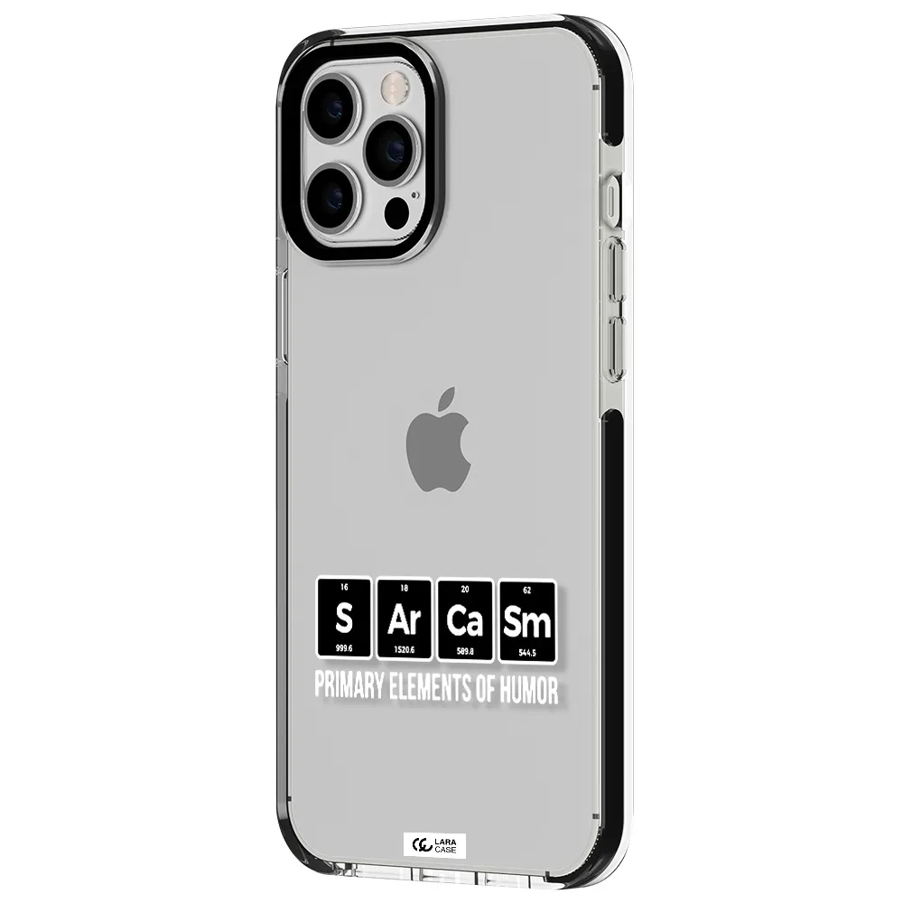 a group of black square letters with white text Apple iPhone 12 pro max impact black border Case