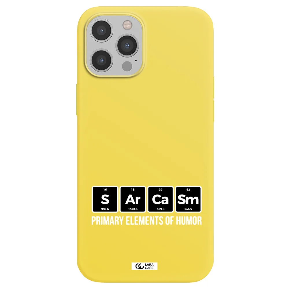 a group of black square letters with white text Apple iPhone 12 pro max Silicone canary yellow Case