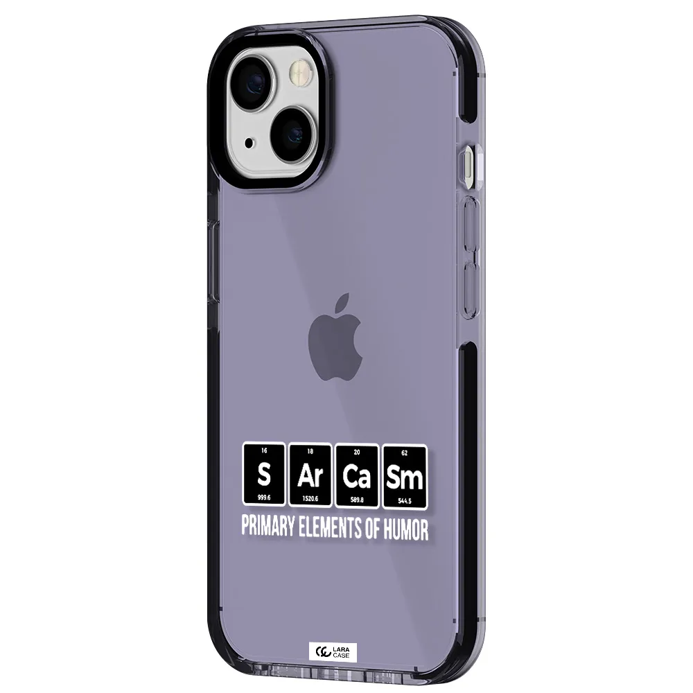a group of black square letters with white text Apple iPhone 13 impact Lilac Case