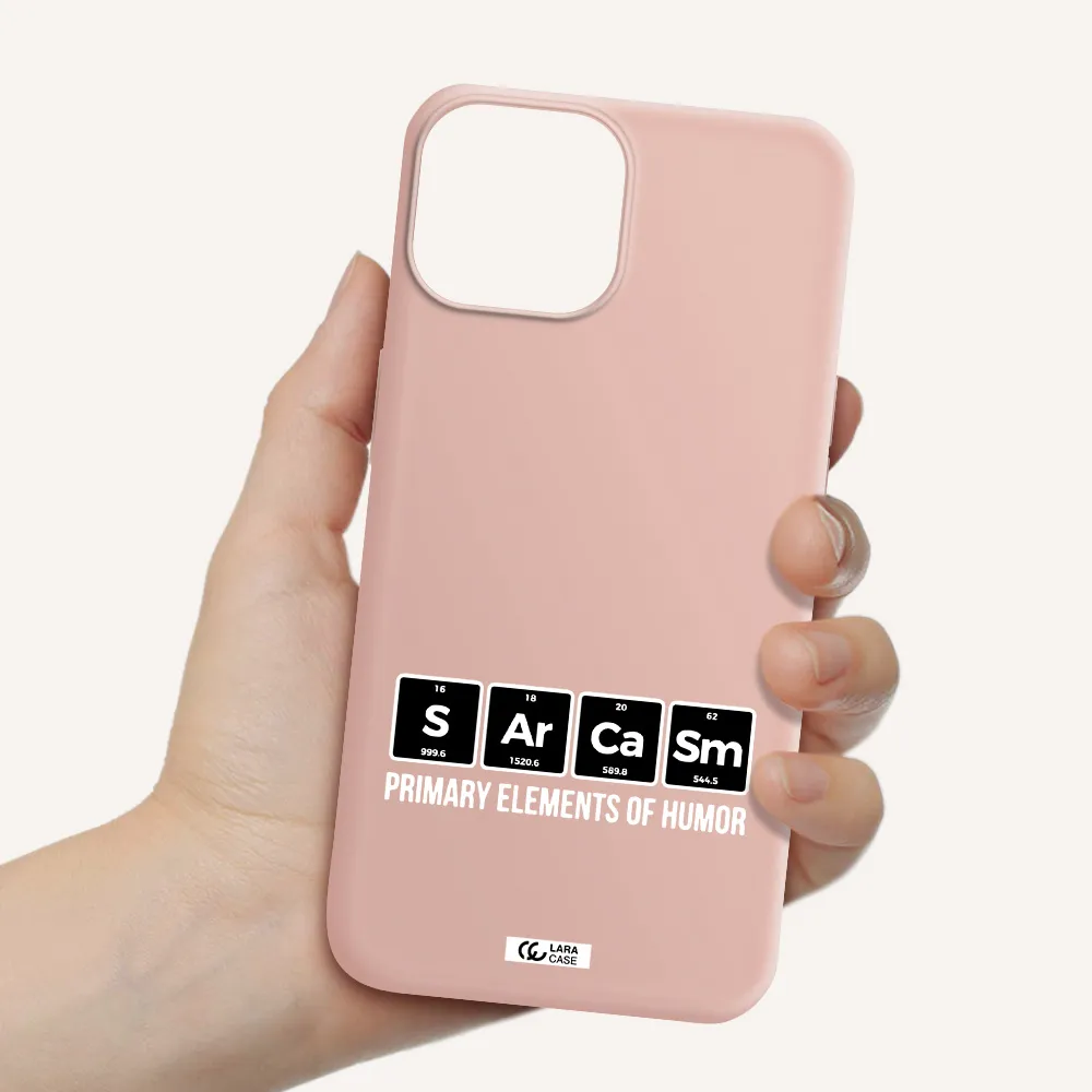 a group of black square letters with white text Apple iPhone 13 mini Silicone pastel pink Case