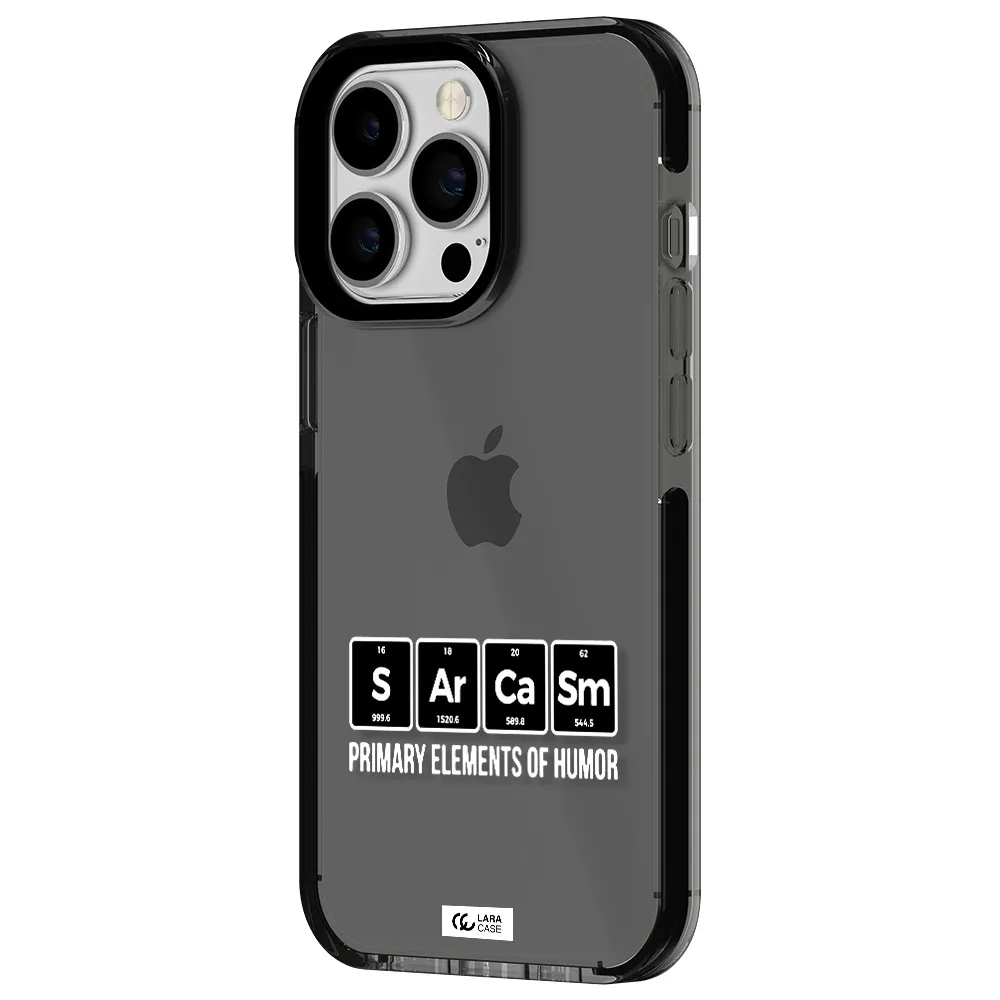 a group of black square letters with white text Apple iPhone 13 Pro impact Smoke Black Case