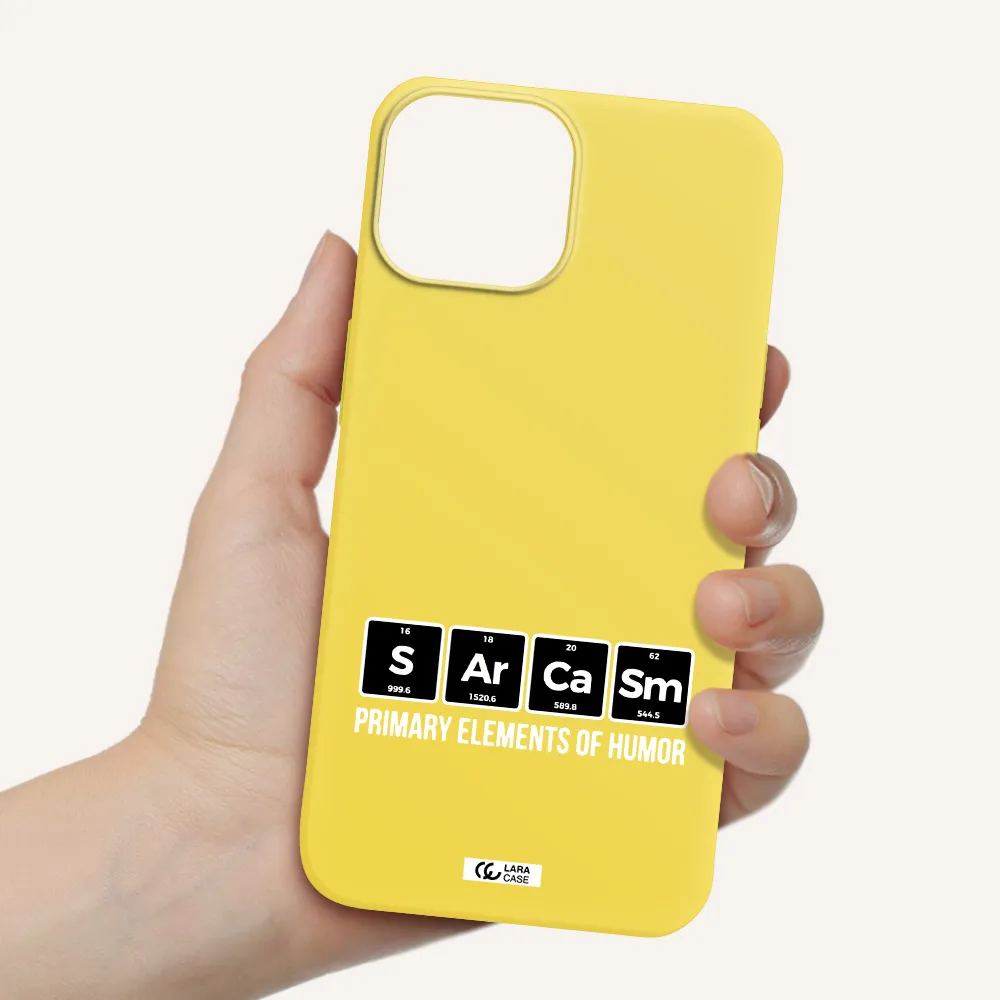 a group of black square letters with white text Apple iPhone 13 Silicone canary yellow Case