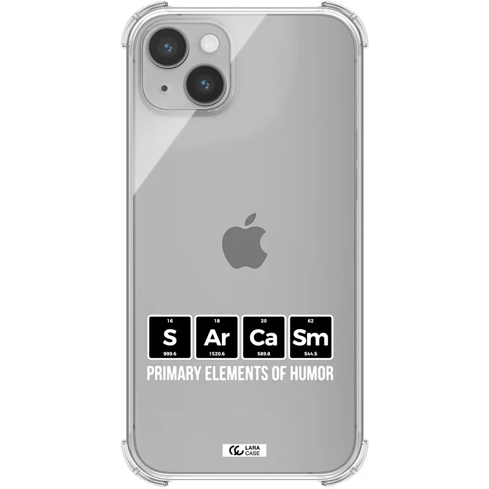 a group of black square letters with white text Apple iPhone 14 Clear PC Case