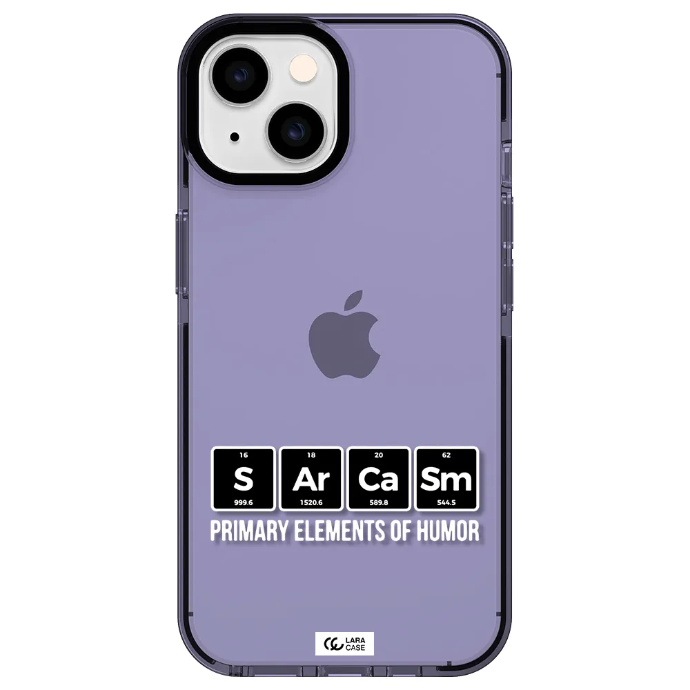 a group of black square letters with white text Apple iPhone 14 impact Lilac Case