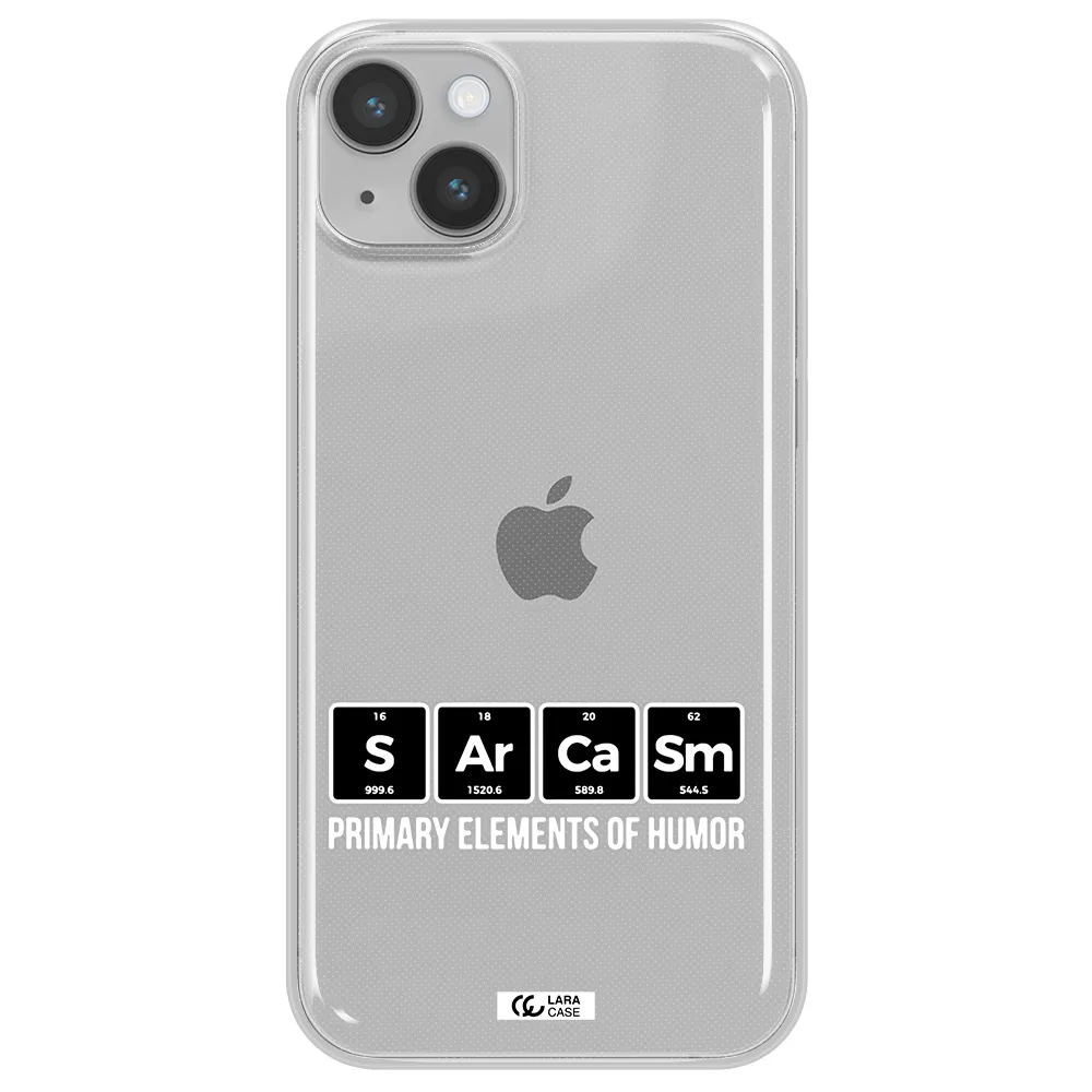 a group of black square letters with white text Apple iPhone 14 plus Clear TPU Case