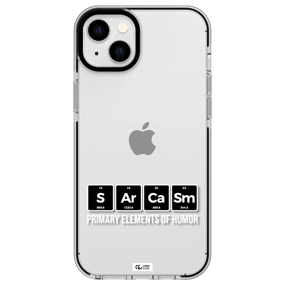 a group of black square letters with white text Apple iPhone 14 plus impact black border Case