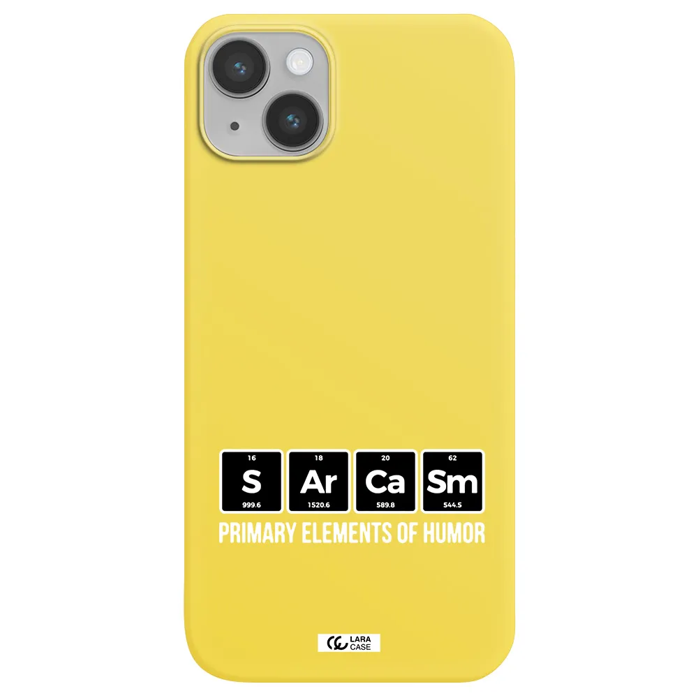 a group of black square letters with white text Apple iPhone 14 plus Silicone canary yellow Case
