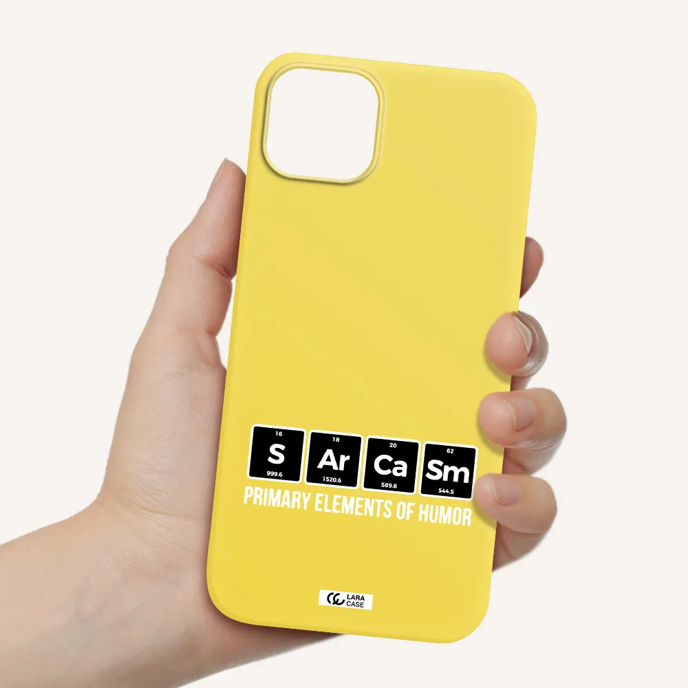 a group of black square letters with white text Apple iPhone 14 plus Silicone canary yellow Case